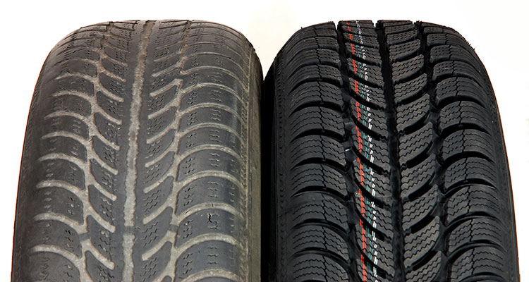 New vs used tyres